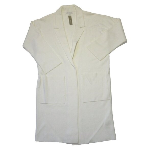 NWT J.Crew Ella in Ivory Open-Front Sweater Blazer Cardigan XS $178 - Picture 2 of 3